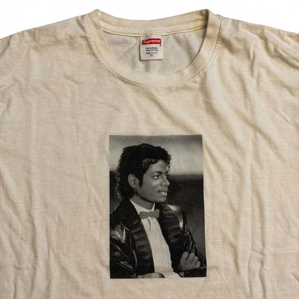 Supreme Michael Jackson Photo Graphic T-Shirt White